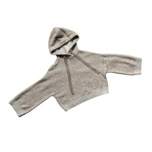 Kaisely Knit Hoodie Sweater – Neutral Beige/Taupe – Size S